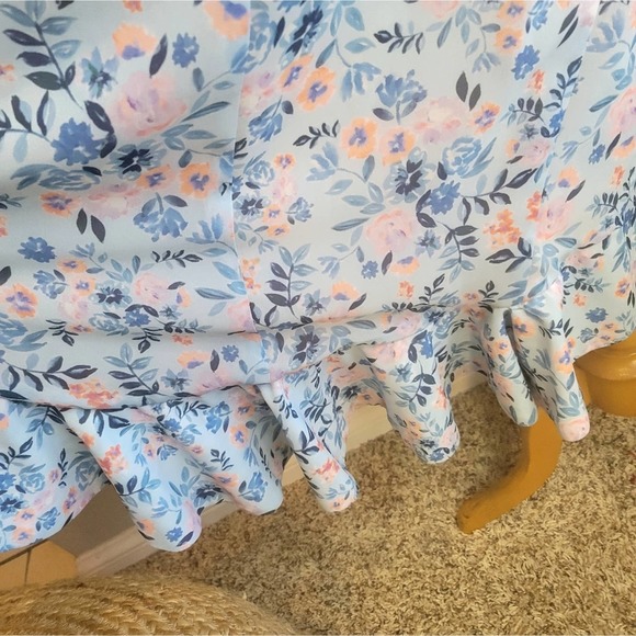 LOVERS + FRIENDS x REVOLVE AHAMANI ASYMMETRICAL GOWN IN BLUE MEADOW FLORAL XSMAL - Picture 10 of 16